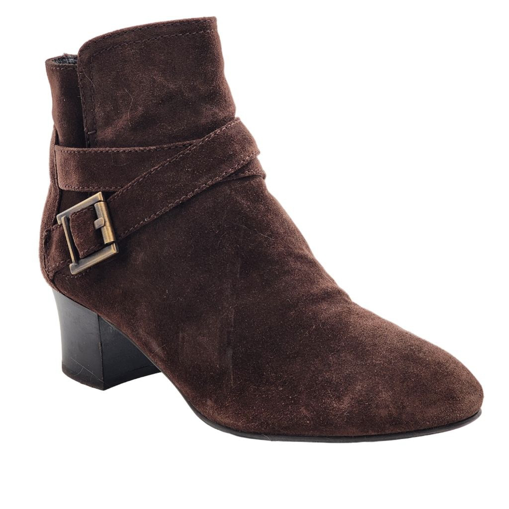 AQUATALIA Francique Brown Suede Weatherproof Ankle Boots & Booties‎ Size 7.5 - Picture 3 of 8